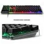 Gaming Keyboard and Mouse Combo, K1 LED Rainbow Backlit Keyboard with 104 Key Computer PC Gaming Keyboard for PC/Laptop Gaming Keyboard and Mouse Combo, K1 LED Rainbow Backlit Keyboard with 104 Key Computer PC Gaming Keyboard for PC/Laptop