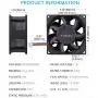 GDSTIME 80mm x 38mm 8038 PWM High Speed Dual Ball Bearing DC 12V 80mm Cooling Fan GDSTIME 80mm x 38mm 8038 PWM High Speed Dual Ball Bearing DC 12V 80mm Cooling Fan