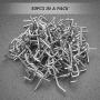Yardwe 50 PCS Metal Pegboard Hooks Organizer Accessories Set Hooks for Pegboard Garage Work Shop Storage Display Organization Hanging Tool (Silver)