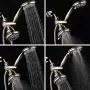 AquaSpa 6-in-1 High-Pressure Shower Head/Hand Held Showerhead Combo with Two OVERHEAD and LOW-REACH Wall Brackets, 3-way Water Diverter & Stainless Steel Hose/BRUSHED NICKEL FINISH/by HotelSpa AquaSpa 6-in-1 High-Pressure Shower Head/Hand Held Showerhead Combo with Two OVERHEAD and LOW-REACH Wall Brackets, 3-way Water Diverter & Stainless Steel Hose/BRUSHED NICKEL FINISH/by HotelSpa