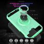 Galaxy J3 Emerge/J3 Eclipse/J3 Prime/J3 Mission/Luna Pro/Sol 2/Express Prime 2 Case with HD Screen Protector,YmhxcY 360 Degree Rotating Ring & Bracket Back Cover for Samsung J3 2017-ZH Mint