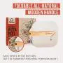 Chef Pomodoro Aluminum Metal Pizza Peel with Foldable Wood Handle for Easy Storage 12-Inch x 14-Inch, Gourmet Luxury Pizza Paddle for Baking Homemade Pizza Bread Chef Pomodoro Aluminum Metal Pizza Peel with Foldable Wood Handle for Easy Storage 12-Inch x 14-Inch, Gourmet Luxury Pizza Paddle for Baking Homemade Pizza Bread