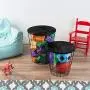Lavish Home Nesting End Tables with Storage (Black) Lavish Home Nesting End Tables with Storage (Black)
