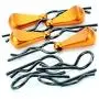 Hosim 8 pcs of 1.2mm Metal Body Clips Pins with 4 Teardrop-Shaped Pull Tabs for All of 1:8 and 1:10 Scale RC Vehicles Cars Trucks Crawlers (Orange) (Orange)