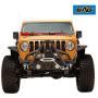 EAG Stubby Front Bumper with Stinger Hoop and Fog Light Hole Fit for 18-21 Wrangler JL