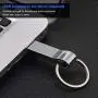 Hilitand Metal U Disk, Gray Mini Metal Portable USB 2.0 Flash Drive, Plug and Play Memory Stick Computer Parts for WinXP/7/8/10/Vista/Linux2.4/OS X 9.0 and Above(128g)