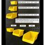 WallPeg Pegboard Bin Kit - Pegboard Parts Storage Craft Organizer Tool Peg Board Workbench Bins Accessories