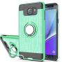 Note 5 case Galaxy Note 5 Case with HD Screen Protector,Ymhxcy 360 Degree Rotating Ring & Bracket Rubber Dual Layer Shock Bumper Resistant Back Cover for Samsung Galaxy Note 5-ZH Mint