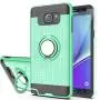 Note 5 case Galaxy Note 5 Case with HD Screen Protector,Ymhxcy 360 Degree Rotating Ring & Bracket Rubber Dual Layer Shock Bumper Resistant Back Cover for Samsung Galaxy Note 5-ZH Mint