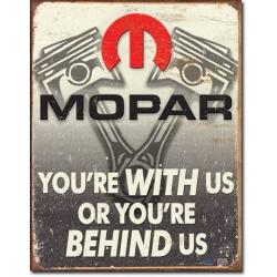 Mopar Sign Bundle - Mopar Behind Us, Mopar The Chrysler Corporation, Mopar Logo 64 - 71, Mopar Logo 37 - 47