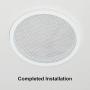 Reliable Hardware Company RH-4002-8-2-A White Universal Surface Mount 8-3/8'' Speaker Covers, Pair