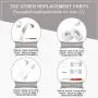 Solo 3 Replacement Parts Hinge Wireless Accessories Repair Kit Compatible with Beats by Dre A1796 Solo 3.0 Wireless Headphones (Sliver) Solo 3 Replacement Parts Hinge Wireless Accessories Repair Kit Compatible with Beats by Dre A1796 Solo 3.0 Wireless Headphones (Sliver)