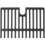 Music City Metals 67002 Matte Cast Iron Cooking Grid Replacement for Gas Grill Model Smoke Hollow 7000CGS, Set of 2