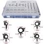 Auto Clips Car Wire Harness Routing Clip Assortment Wiring Harness Wire Loom Routing Clips Universal 125 PCS Retainer Car Clips Contains 6 different sizes Replacement Parts For Honda GM Mazda