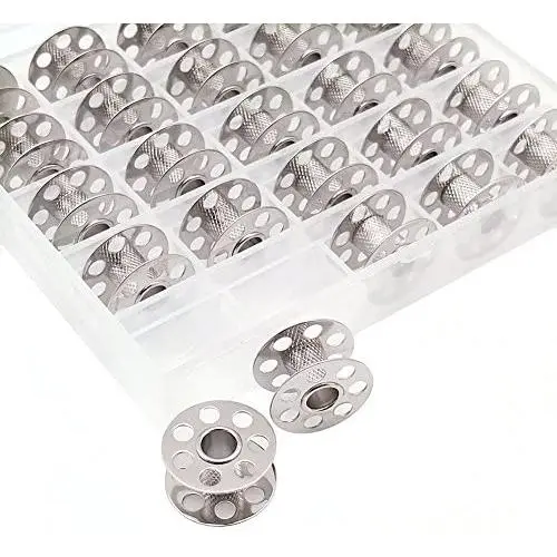 YEQIN 25PCS Metal BOBBINS with Clear Box # 0115367000-B Alt# 0015367200 Bernina bobbins YEQIN 25PCS Metal BOBBINS with Clear Box # 0115367000-B Alt# 0015367200 Bernina bobbins
