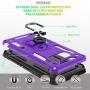 Galaxy S10E Case with HD Screen Protector, Gritup Military Grade 15ft. Drop Tested Cover with Magnetic Ring Kickstand Compatible with Car Mount Holder, Phone Case for Samsung Galaxy S10E Purple