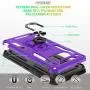 Galaxy S10E Case with HD Screen Protector, Gritup Military Grade 15ft. Drop Tested Cover with Magnetic Ring Kickstand Compatible with Car Mount Holder, Phone Case for Samsung Galaxy S10E Purple