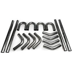 Squirrelly 3'' Inch Stainless Steel Mandrel Bend Angles Bent Diy Builders 45/180/90 Degree Straight Intake Tubing Exhaust Piping System Part is Universal