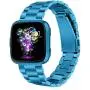 Joyozy Stainless Steel Bands Compatible with Fitbit Versa/Versa Special Edition/Fitbit Versa Lite/Fitbit Versa 2 Smart Watch,Classic Wristband Metal Bracelet Replacement for Women Men Marina Blue