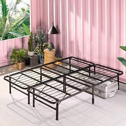 ZINUS SmartBase Zero Assembly Mattress Foundation / 14 Inch Metal Platform Bed Frame / No Box Spring Needed / Sturdy Steel Frame / Underbed Storage, King