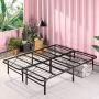 ZINUS SmartBase Zero Assembly Mattress Foundation / 14 Inch Metal Platform Bed Frame / No Box Spring Needed / Sturdy Steel Frame / Underbed Storage, King