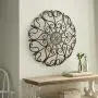 Vintage Style Round Copper Metal Wall Decor w/ Fleur de Lis Accents, Copper and Gold Metal Wall Art, Fleur de Lis and Quatrefoil 3D Wall Art, 29” Vintage Style Round Copper Metal Wall Decor w/ Fleur de Lis Accents, Copper and Gold Metal Wall Art, Fleur de Lis and Quatrefoil 3D Wall Art, 29”