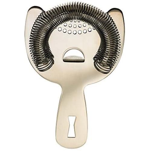 Barfly Heavy Duty Spring Bar Strainer, Stainless Steel