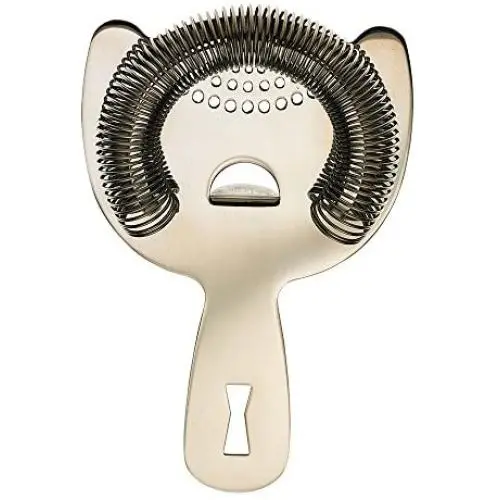 Barfly Heavy Duty Spring Bar Strainer, Stainless Steel