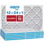 Aerostar Allergen and Pet Dander 12x24x1 MERV 11 Pleated Air Filter Made in the USA 6 Pack