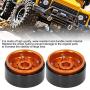 VGEBY 4pcs RC Rims 1.9in, Metal Beadlock Wheel Hub Rim Set Simulation CNC fit for 1/10 RC Car Climbing Car Accessory