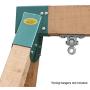 BETOOLL A-Frame 2 Brackets Swing Set Bracket with Mounting Hardware (Green)