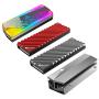 M.2 2280 Heatsink - M.2 SSD NVMe Heat Sink - Solid State Hard Disk Aluminum Heatsink with Thermal Pad Desktop PC Thermal Gasket (Gray-Small)