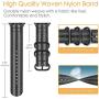 Fintie Band Compatible with Apple Watch 44mm 42mm Series 6/5/4/3/2/1 iWatch SE, Lightweight Breathable Woven Nylon Sport Wrist Strap with Metal Buckle Compatible All Versions 44mm 42mm Apple Watch