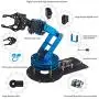 6DOF Robotic Arm Kit Programming Robot Arm with Handle PC Software and APP Control with Tutorial