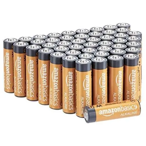 Amazon Basics 48 Pack AA High-Performance Alkaline Batteries, 10-Year Shelf Life, Easy to Open Value Pack Amazon Basics 48 Pack AA High-Performance Alkaline Batteries, 10-Year Shelf Life, Easy to Open Value Pack