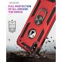 Military Grade Drop Impact for iPhone Xs Case iPhone X Case 360 Metal Rotating Ring Kickstand Holder Built-in Magnetic Car Mount Shockproof Cover for iPhone Xs X Protection Case (Black)