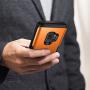 YOUMAKER Galaxy S9 Case,Metallic Orange with Built-in Screen Protector Heavy Duty Protection Shockproof Slim Fit Full Body Case Cover for Samsung Galaxy S9 5.8 inch - Orange/Black