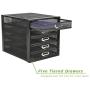 Mind Reader 5CABMESH-BLK Cabinet, Metal, File, Office Storage, Heavy Duty Multi-Purpose, Black 5 Drawer