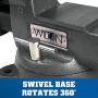Wilton 21800 748A 8-Inch Jaw Width by 8-1/4-Inch Opening Mechanics Vise