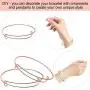 30 Pieces Expandable Bangle Bracelets Adjustable Wire Blank Bangles Metal Bracelets for DIY Jewelry Making (Rose Gold) 30 Pieces Expandable Bangle Bracelets Adjustable Wire Blank Bangles Metal Bracelets for DIY Jewelry Making (Rose Gold)