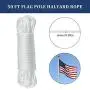 Flag Pole Hardware Parts Repair Kits, 50 Feet Halyard Rope + 3'' Gold Ball + 6'' Zinc Alloy Cleat + 4 PCS Metal Hook Clips + Cast Aluminum Truck for 2'' Diameter Flag Poles Top Flag Pole Hardware Parts Repair Kits, 50 Feet Halyard Rope + 3'' Gold Ball + 6'' Zinc Alloy Cleat + 4 PCS Metal Hook Clips + Cast Aluminum Truck for 2'' Diameter Flag Poles Top