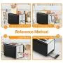 Toasters 2 Slice Best Rated Prime, whall Stainless Steel,Bagel Toaster - 6 Bread Shade Settings,Bagel/Defrost/Cancel Function,1.5in Wide Slots,Removable Crumb Tray,for Various Bread Types (850W) (Black)