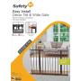 Safety 1st Décor Easy Install Tall & Wide Baby Gate with Pressure Mount Fastening