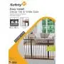 Safety 1st Décor Easy Install Tall & Wide Baby Gate with Pressure Mount Fastening