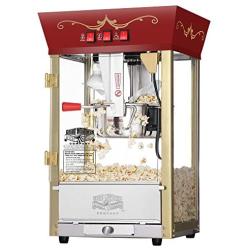 Great Northern Popcorn Red Matinee Movie Theater Style 8 oz. Ounce Antique Popcorn Machine