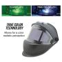 TGR Panoramic 180 View Solar Powered Auto Darkening Welding Helmet - True Color (MATTE CARBON FIBER)