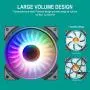 GOLDEN FIELD MH-F Colorful PC Case Fan 120mm Rainbow Color Silent LED Cooling Fan for Computer PC Case CPU Cooler Radiator(3 Pack)