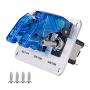 JIANFA Toggle Switch,Dc 12v Metal wire drawing face plate Car Toggle Switch with LED Indicator For For Racing Sport Competitive Car (Blue)