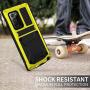 Compatible with Samsung Galaxy Note 20 Ultra Metal Case, Military Grade Drop Tested Heavy Duty Full Body Protective with Screen Protector Built-in Shockproof Dustproof Case(Note 20 Ultra Yellow)