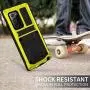 Compatible with Samsung Galaxy Note 20 Ultra Metal Case, Military Grade Drop Tested Heavy Duty Full Body Protective with Screen Protector Built-in Shockproof Dustproof Case(Note 20 Ultra Yellow)